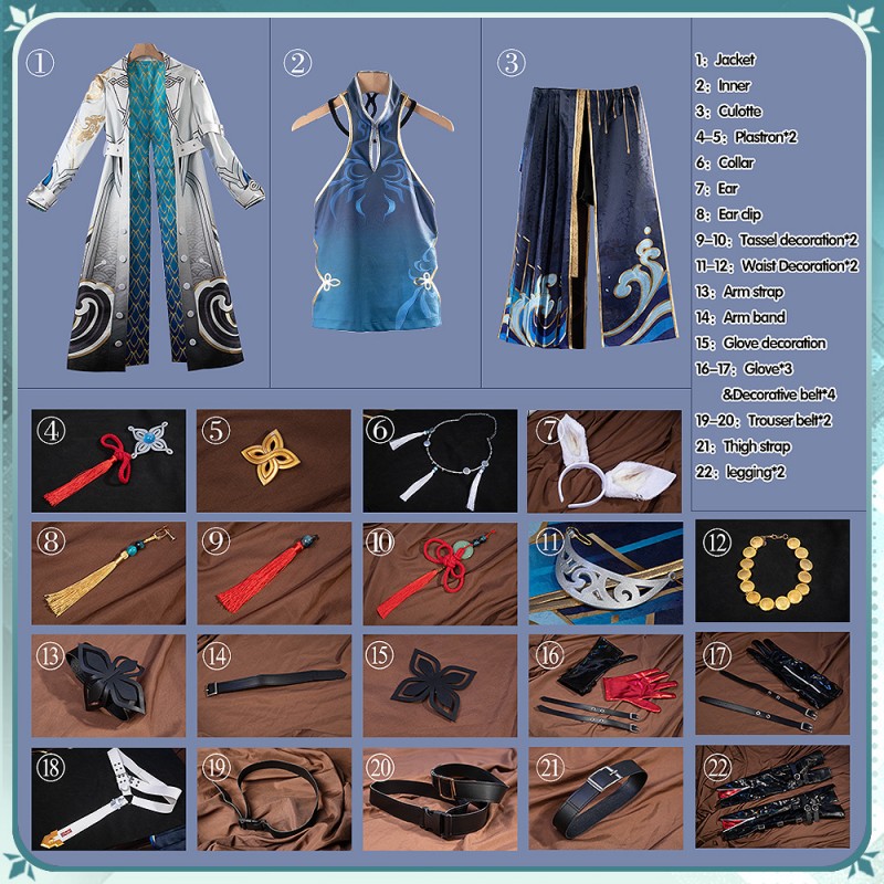 Honkai: Star Rail Feixiao Cosplay Costume Full Set Role Cosplay Cosonsen Custom Made