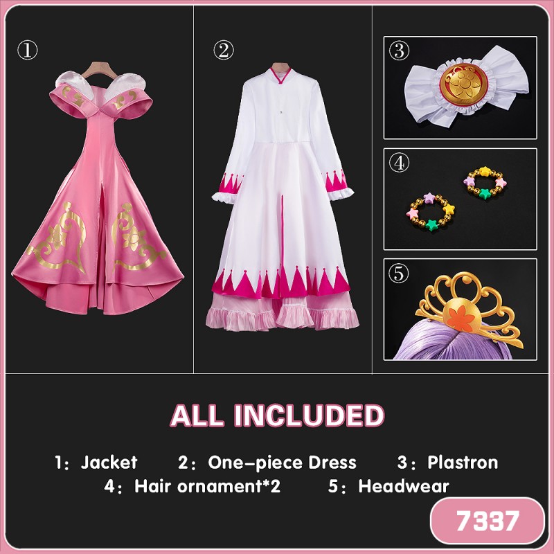 Twin Princesses of the Wonder Planet Fine and Rein Cosplay Costume Shoujo Magical Girl Cute Dress Custom Size