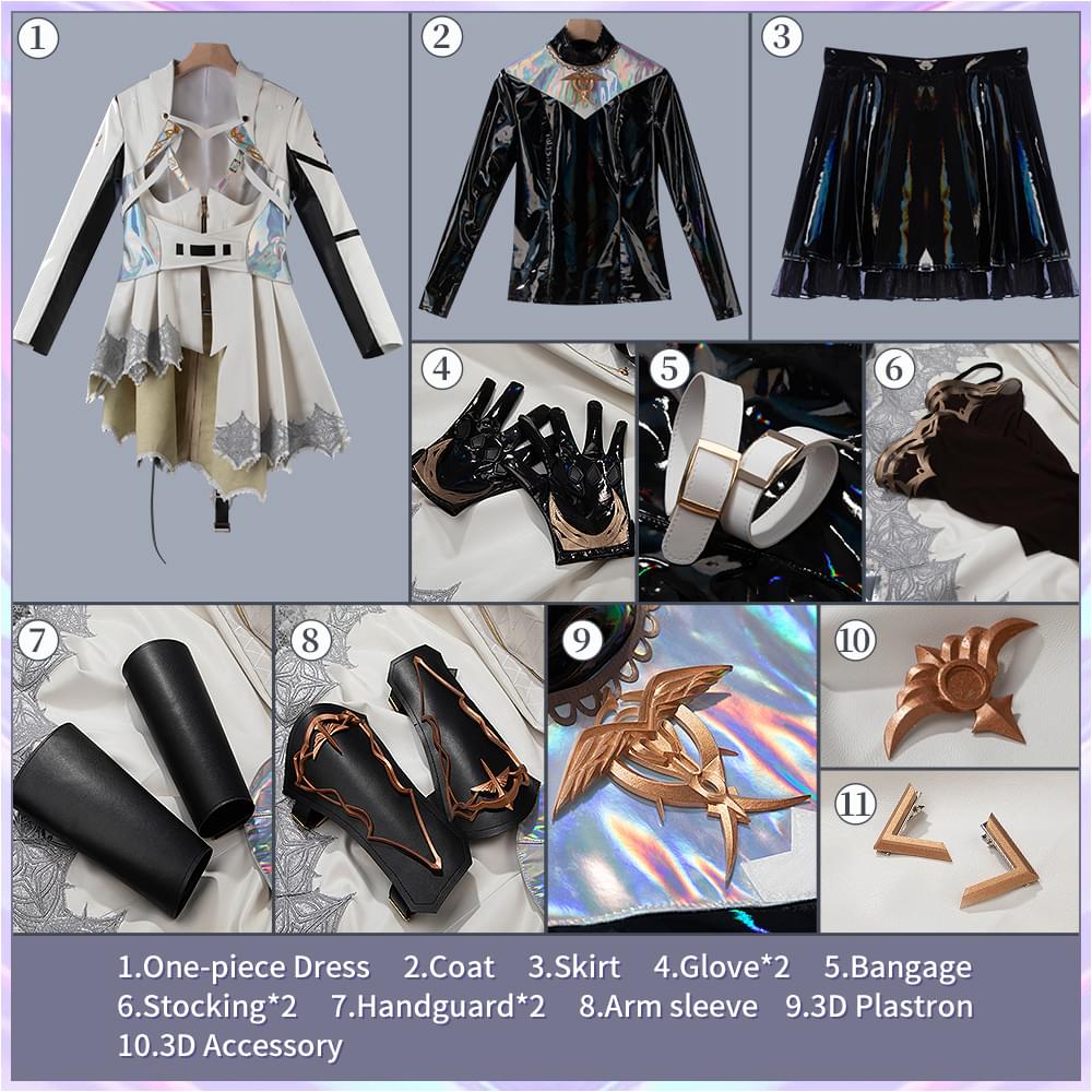 Love and Deepspace Protagonist Lightseeker Cosplay Costume Refulgent Path Outfit Custom Made Cosonsen