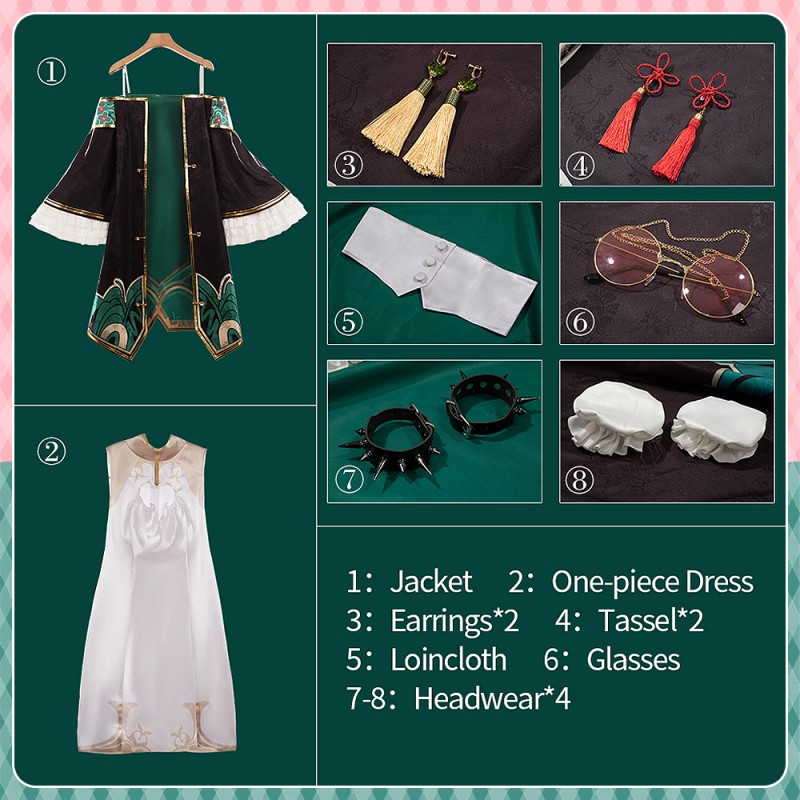 Nijisanji Virtual Youtuber Lain Paterson Cosplay Costume Chinese Style Outfit Cosonsen Custom Made