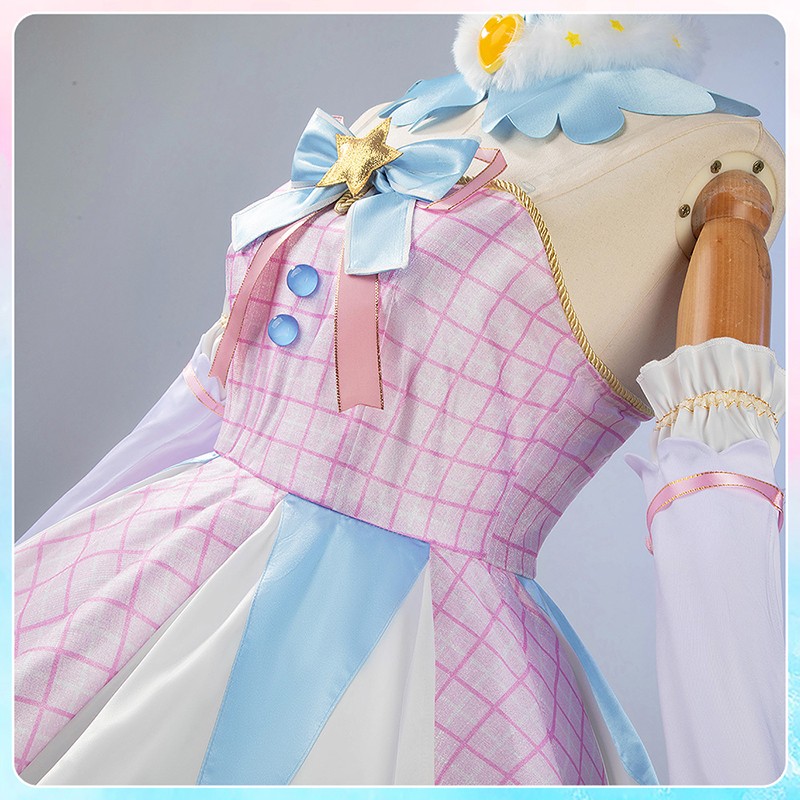 Aikatsu Stars! Ichigo Hoshimiya Cosplay Costume Dress Angely Sugar Cosonsen Custom Made