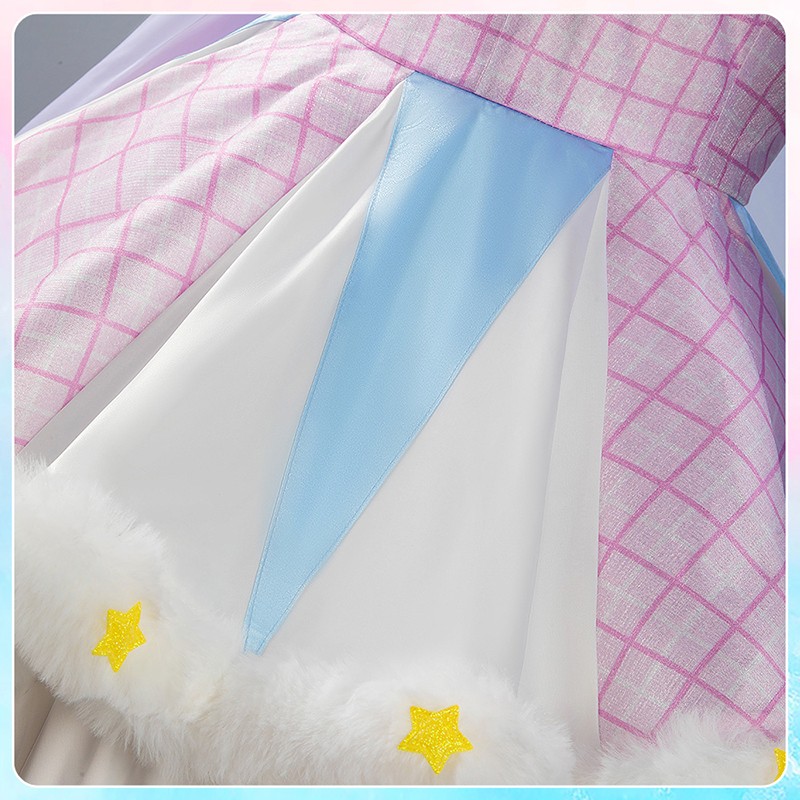 Aikatsu Stars! Ichigo Hoshimiya Cosplay Costume Dress Angely Sugar Cosonsen Custom Made