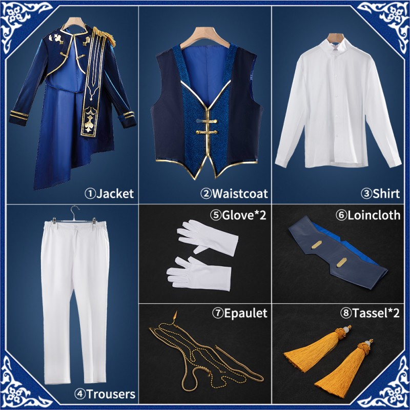 Nijisanji SYMPHONIA 5th ANNIVERSARY Nijisanji Leos Vincent Cosplay Costume Cosonsen Custom Made