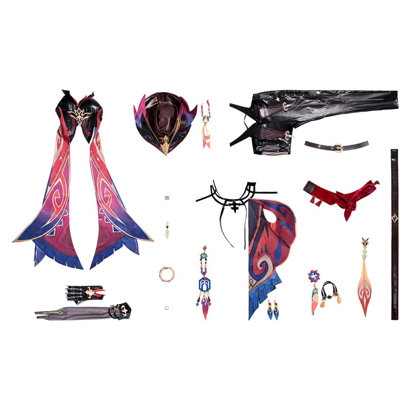 Genshin Impact Chasca Cosplay Costume Halloween Outfit Cosonsen