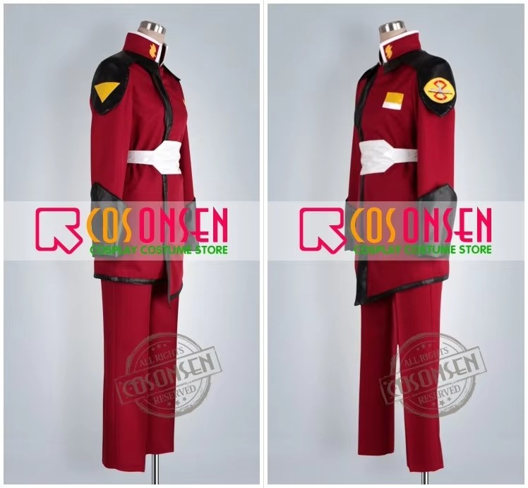 Mobile Suit Gundam SEED Destiny Zodiac Alliance of Freedom Treaty ZAFT Military Red Uniform Cosplay Costume