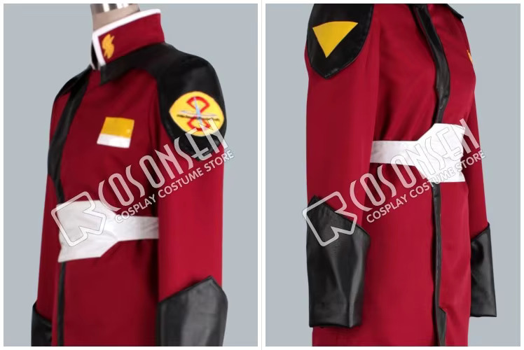 Mobile Suit Gundam SEED Destiny Zodiac Alliance of Freedom Treaty ZAFT Military Red Uniform Cosplay Costume