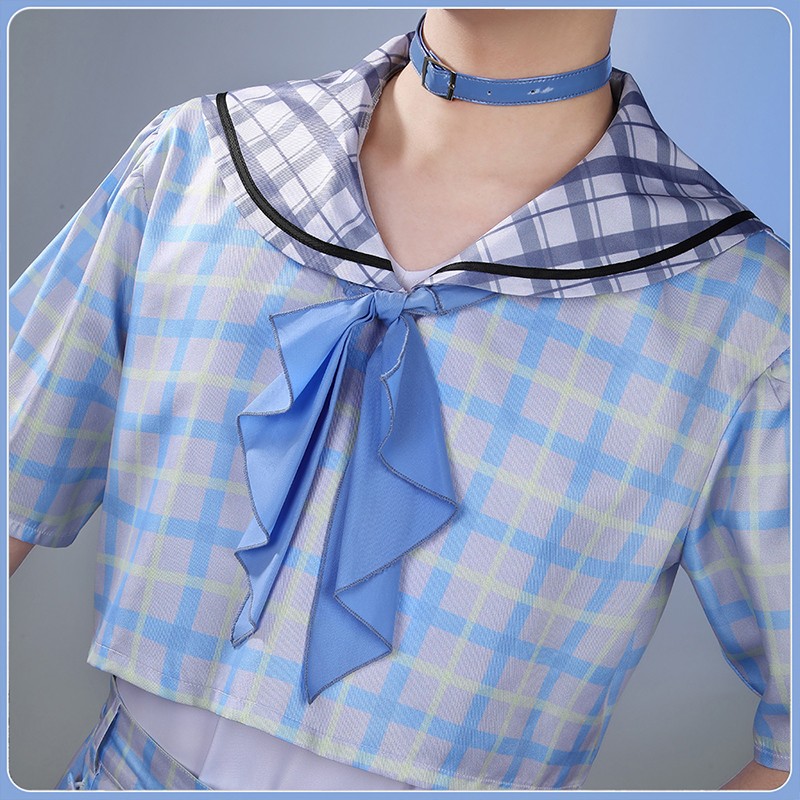 Nijisanji Virtual Youtuber Kanae Cosplay Costume ChroNoiR Retro Style Sailor Uniform Cosonsen Custom Made