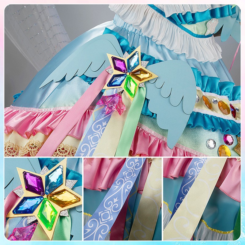 All Aikatsu! Star Festival Coord Angely Sugar Cosplay Costume Cute Dress Cosonsen Custom Made