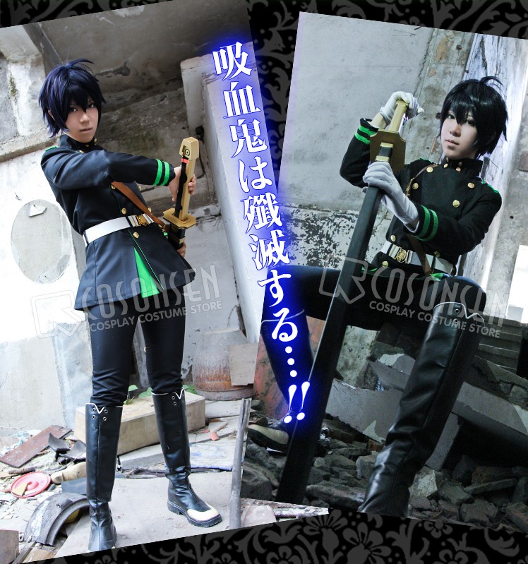 Seraph of the End Yuichiro Hyakuya Cosplay Costume Owari no Seraph Uniform Outfit Cosonsen Custom Made