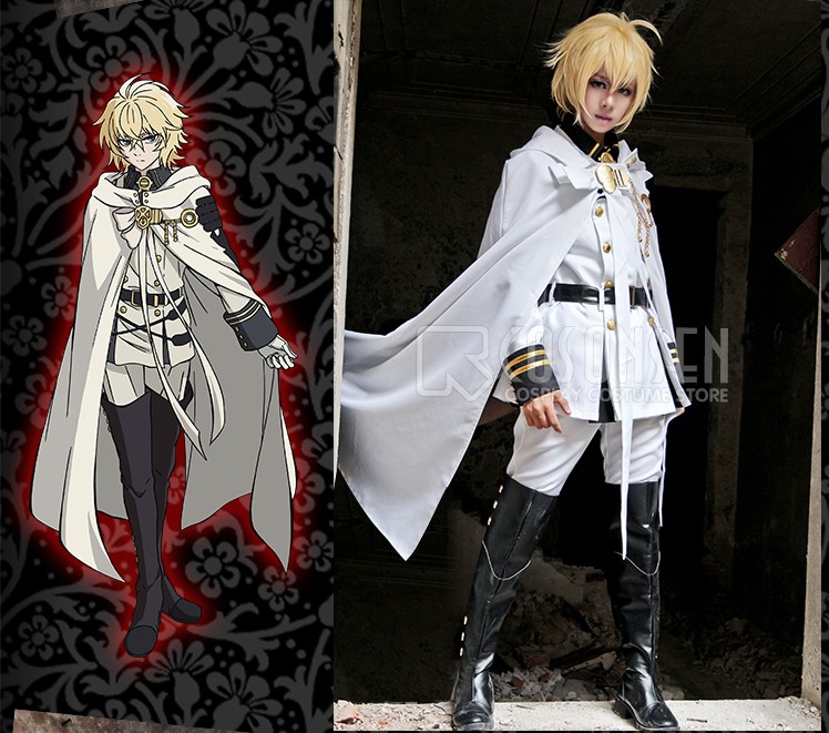 Seraph of the End Mikaela Hyakuya Cosplay Costume Owari no Seraph Uniform Outfit Cosonsen Custom Made