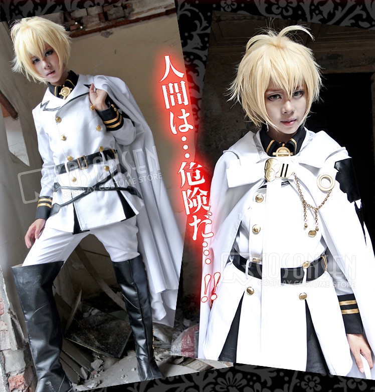 Seraph of the End Mikaela Hyakuya Cosplay Costume Owari no Seraph Uniform Outfit Cosonsen Custom Made