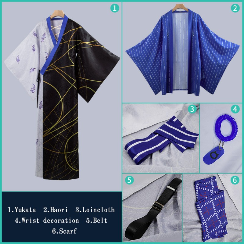 NIJISANJI x Gokurakuyu RAKU SPA Dytica Koyanagi Rou Cosplay Costume Virtual Youtuber Koyanagi Rou Cosplay Cosonsen Custom Made