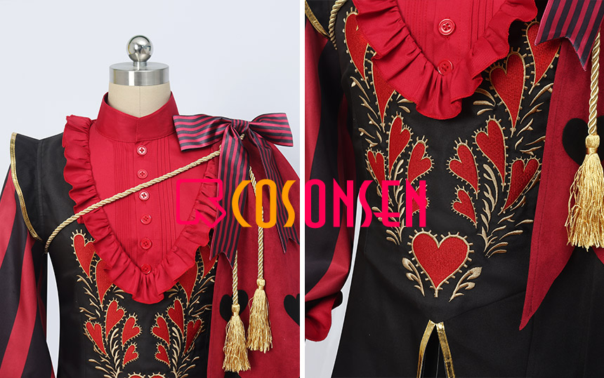 Twisted Wonderland Riddle Rosehearts Cosplay Costume Glorious Masquerade Outfit Halloween Suit