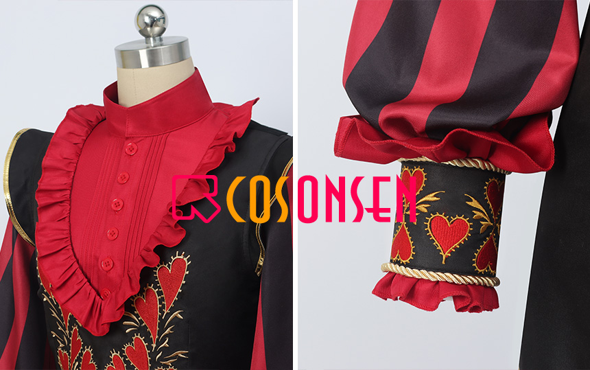 Twisted Wonderland Riddle Rosehearts Cosplay Costume Glorious Masquerade Outfit Halloween Suit