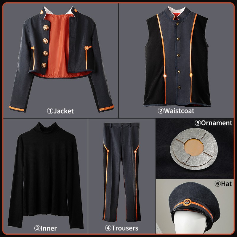 Fate Grand Order FGO Kishinami Hakuno Male Cosplay Costume Cosonsen Custom Made