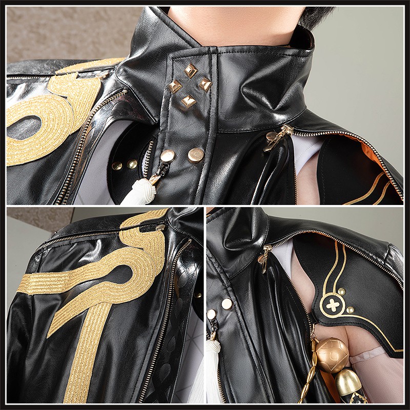 Arknights Chongyue Cosplay Costume with Cloak Chong Yue Outfit Cosonsen Custom Made