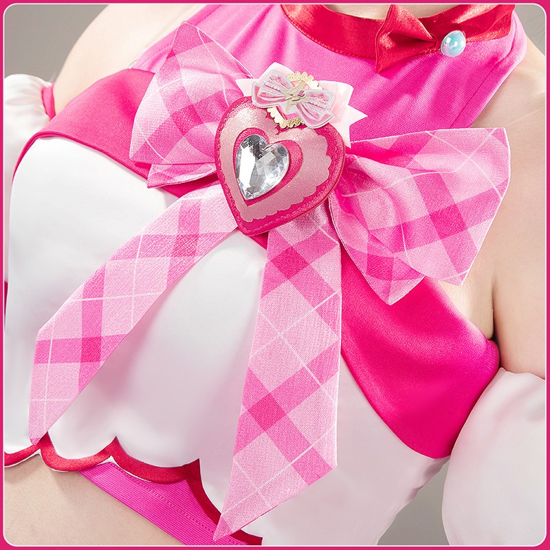 You and Idol Kimi to Idol Pretty Cure Sakura Uta Cure Idol Cosplay Costume Wonderful Precure Dress Outfit Cosonsen Custom Made