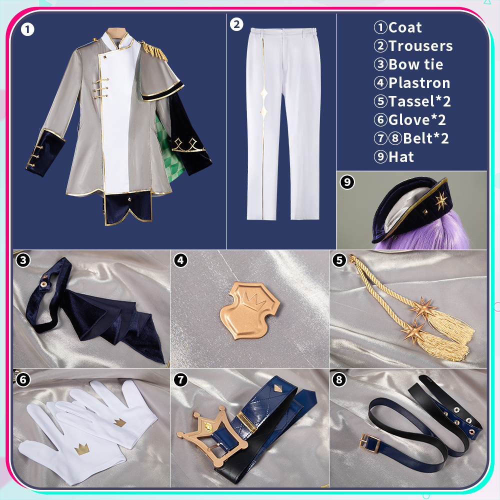 Project SEKAI Team Bellflower's Lessons Tenma Tsukasa Cosplay Costume Conqueror Outfit Cosonsen Custom Made