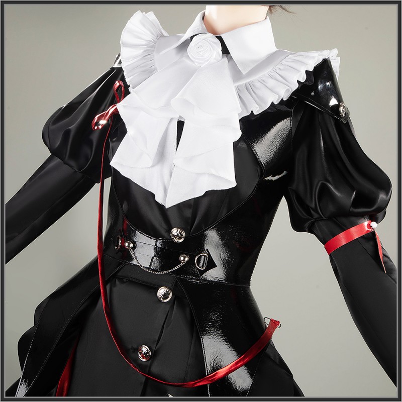 Arknights Entelechia Cosplay Costume Vampire New Outfit Blood Rose Women Dress Cosonsen Custom Made