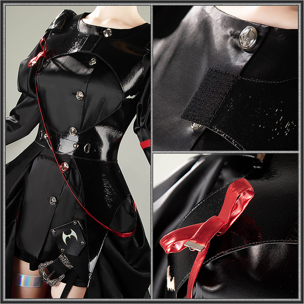 Arknights Entelechia Cosplay Costume Vampire New Outfit Blood Rose Women Dress Cosonsen Custom Made