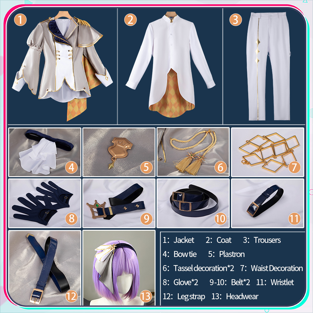 Project SEKAI Noble Conqueror Knights Gacha Kusanagi Nene Cosplay Costume An Unwavering Gaze Outfit Cosonsen Custom Made