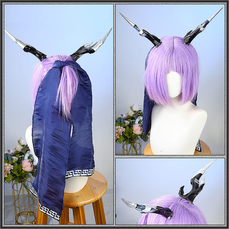 Arknights Yu Cosplay Costume Women Outfit with Horns Cosonsen Custom Made
