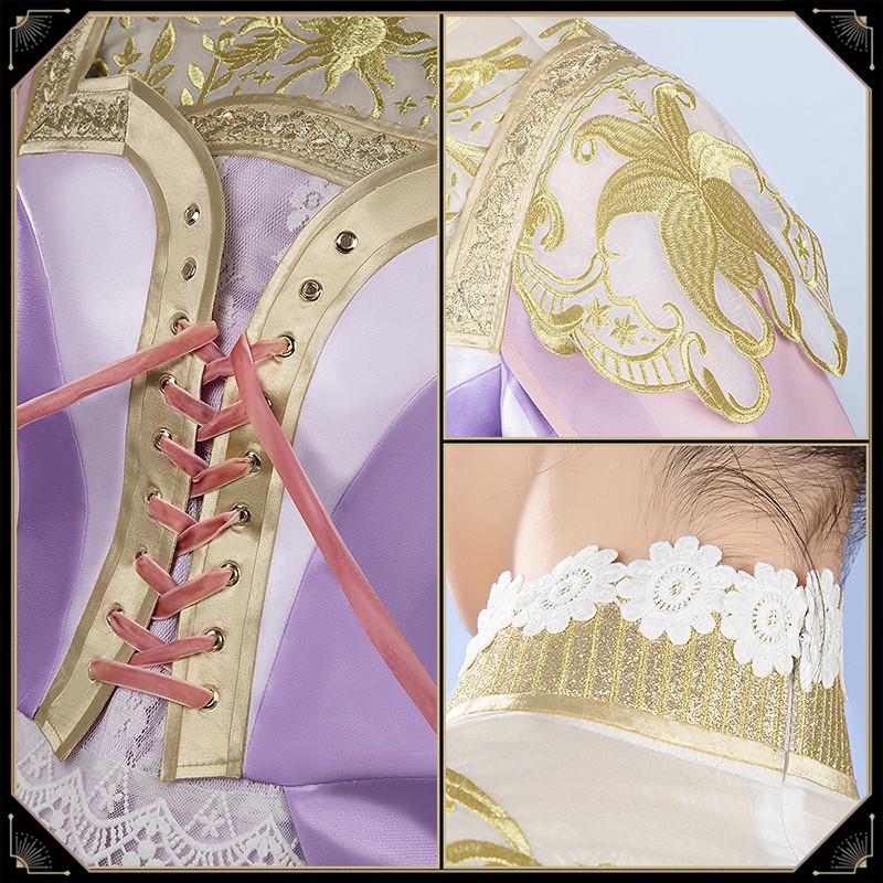 Twisted Wonderland Riddle Rosehearts Cosplay Costume Night Sky's Chiffon Outfit Cosonsen Custom Made