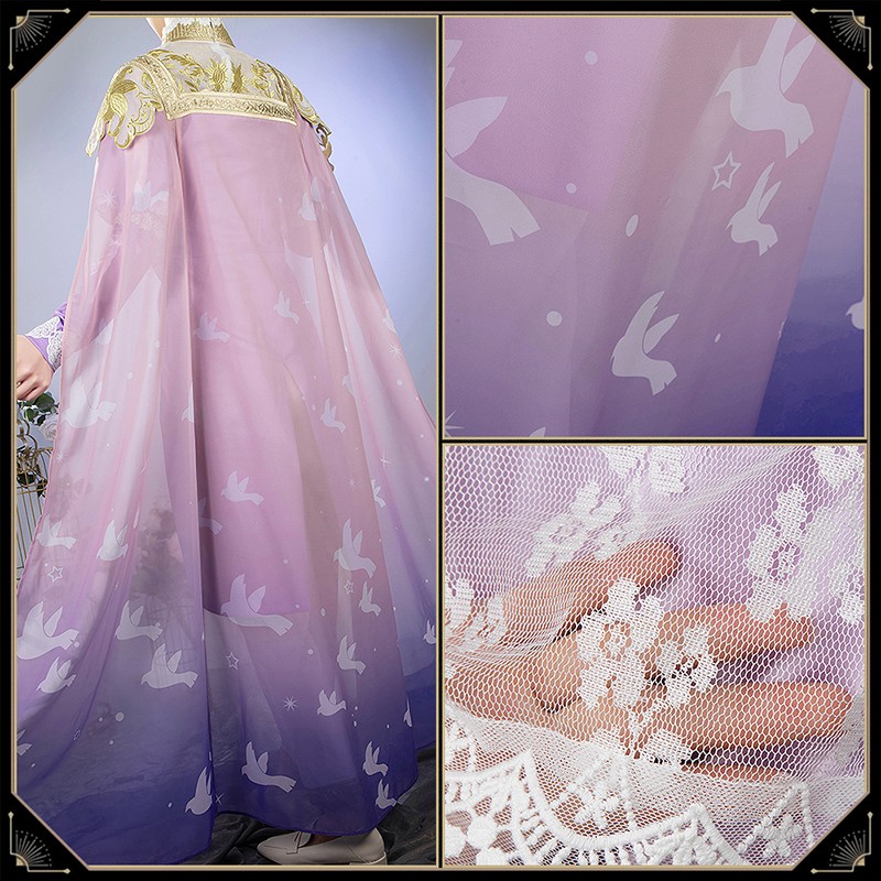 Twisted Wonderland Riddle Rosehearts Cosplay Costume Night Sky's Chiffon Outfit Cosonsen Custom Made