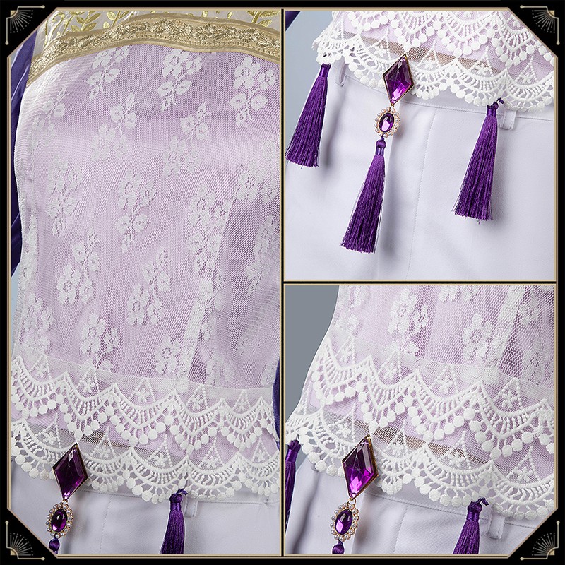 Twisted Wonderland Riddle Rosehearts Cosplay Costume Night Sky's Chiffon Outfit Cosonsen Custom Made