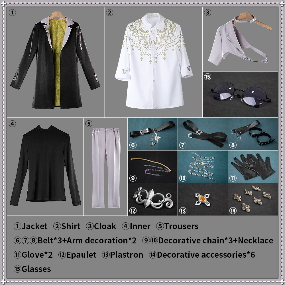 NIJISANJI BY THE BEAT Kaelix Debonair Cosplay Costume Satellite kaepix Outfit Uniform Cosonsen Custom Made