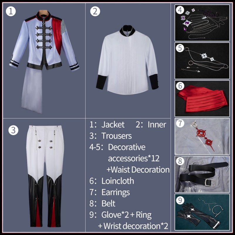NIJISANJI EN BY THE BEAT Freodore Cosplay Costume Satellite FreoChrome Outfit Cosonsen Custom Made