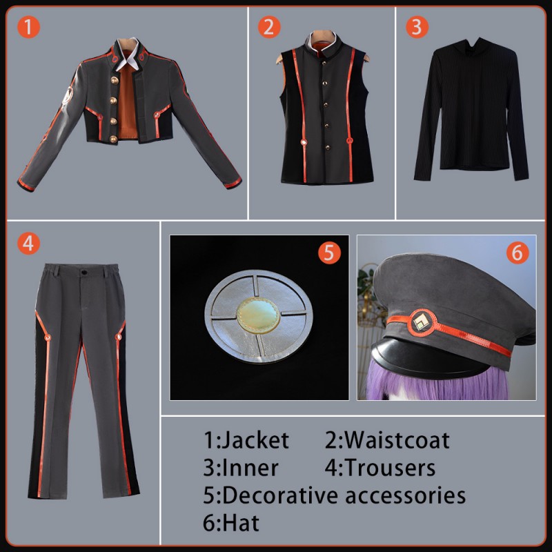 Fate Grand Order FGO Kishinami Hakuno Cosplay Costume Male Outfit Cosonsen Custom Made