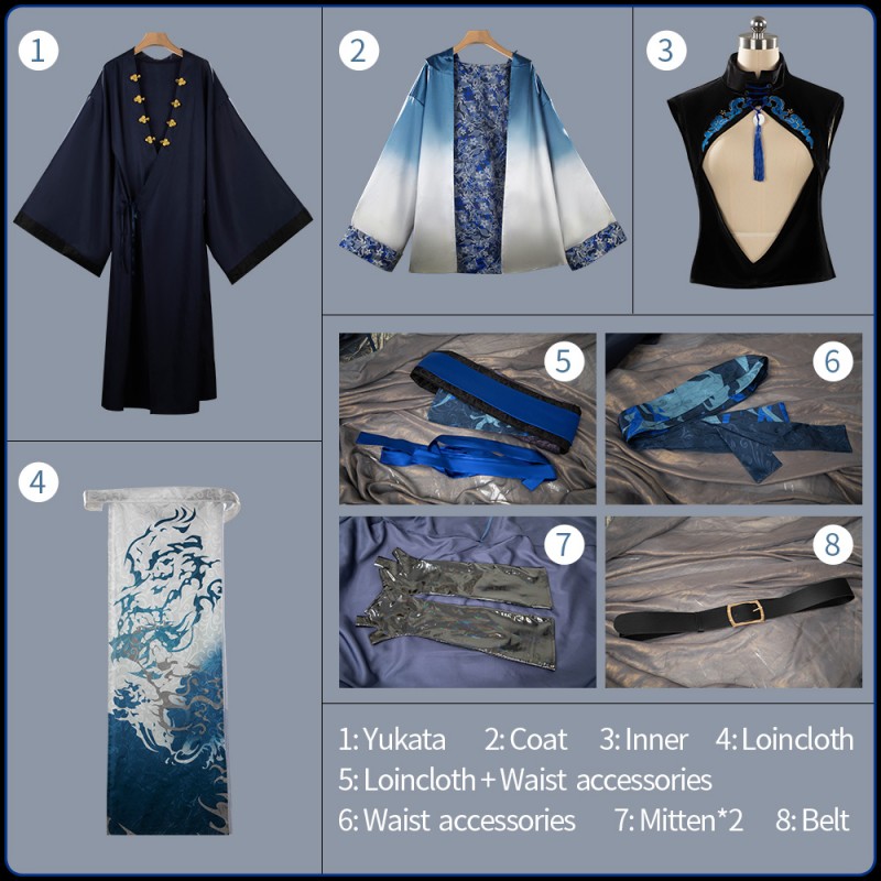 NIJISANJI Chinese Picture Scroll Milan Kestrel Cosplay Costume Chinese Style Outfit Cosonsen Custom Made