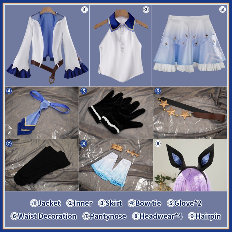 Uma Musume Pretty Derby Daring Tact Cosplay Costume Women Dress Outfit Cosonsen Custom Made