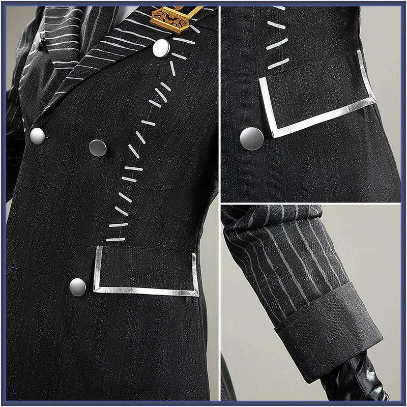 Twisted Wonderland Azul Ashengrotto Cosplay Costume Azul Nightmare Suit Halloween Outfit Cosonsen Custom Made