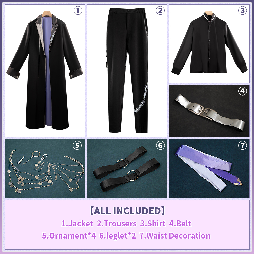 NIJISANJI NIJI HOLIC Ibrahim Cosplay Costume Virtual Youtuber Outfit Fullset Cosonsen Custom Made