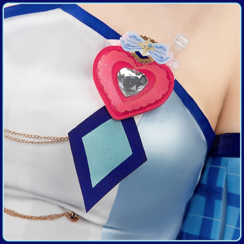 Kimi to Idol Precure Cure Wink Cosplay Costume You and Idol Precure Nana Aokaze Dress Outfit Cosonsen Custom Made