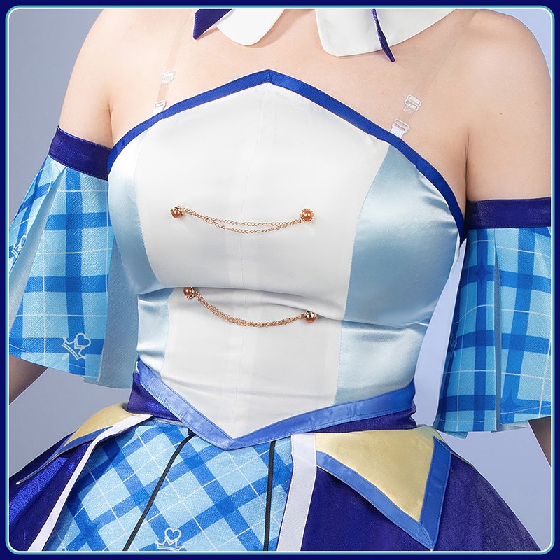 Kimi to Idol Precure Cure Wink Cosplay Costume You and Idol Precure Nana Aokaze Dress Outfit Cosonsen Custom Made