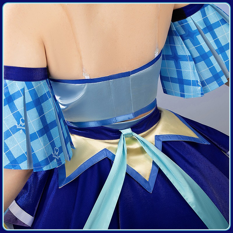 Kimi to Idol Precure Cure Wink Cosplay Costume You and Idol Precure Nana Aokaze Dress Outfit Cosonsen Custom Made