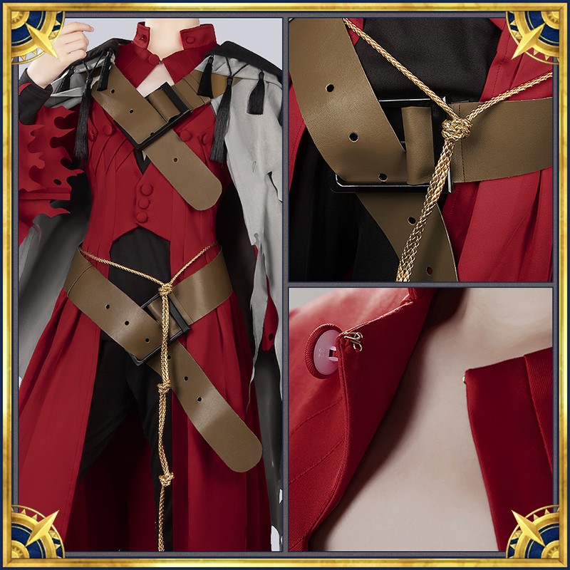 Fate Grand Order Dante Alighieri Cosplay Costume Stage 2 FGO ダンテ Outfit with Clock Cosonsen Custom Made