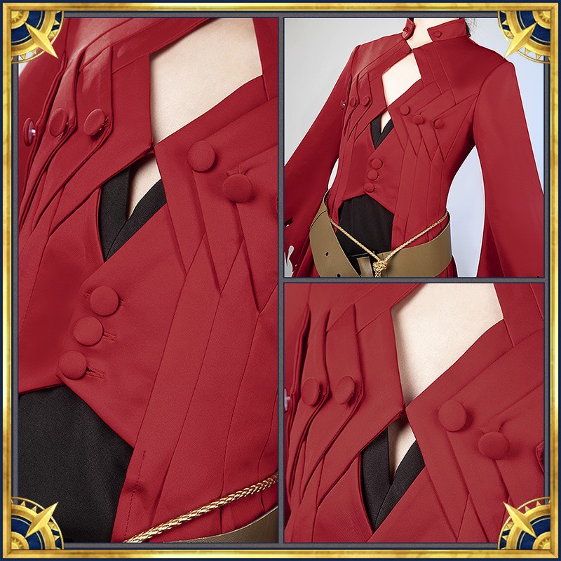 Fate Grand Order Dante Alighieri Cosplay Costume Stage 2 FGO ダンテ Outfit with Clock Cosonsen Custom Made