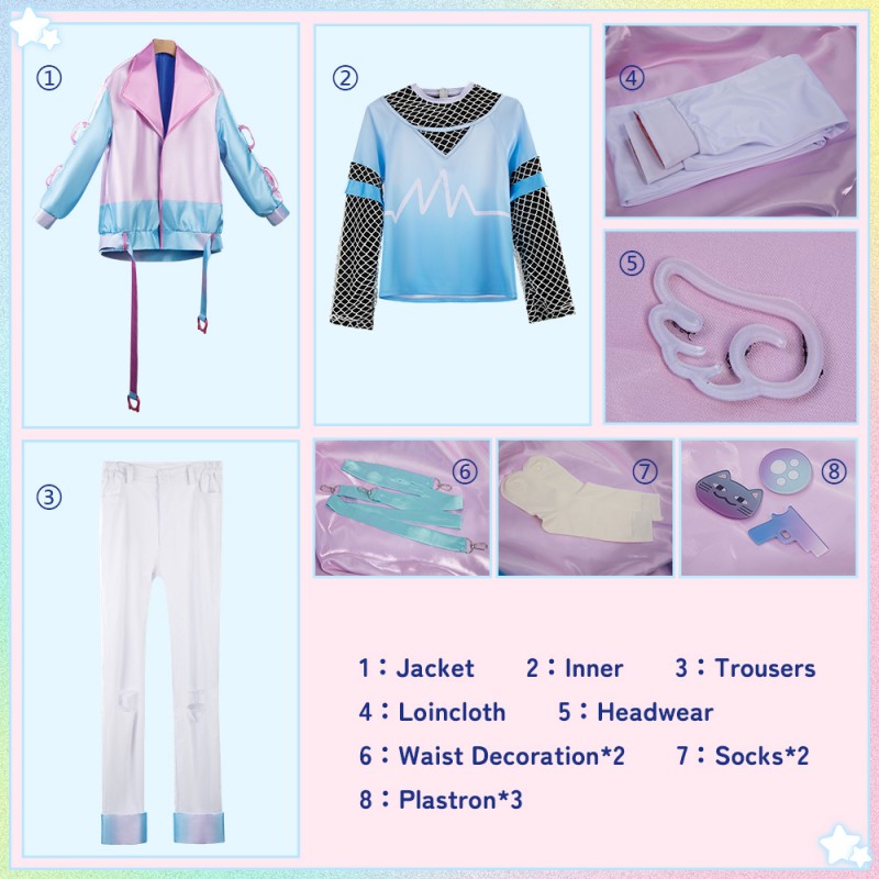 Nijisanji VTuber ChroNoiR X Pokecolo Twin Kanae Cosplay Costume Premium Outfit Cosonsen Custom Made
