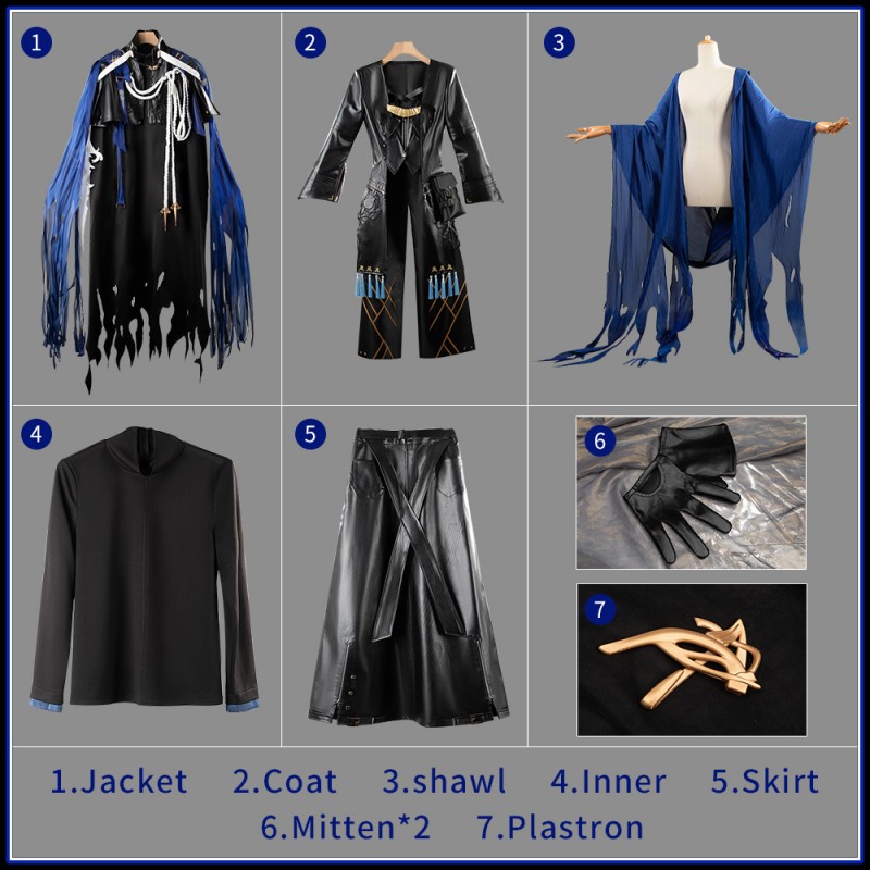 Arknights Andoain Cosplay Costume Men Outfit Cosonsen Custom Made
