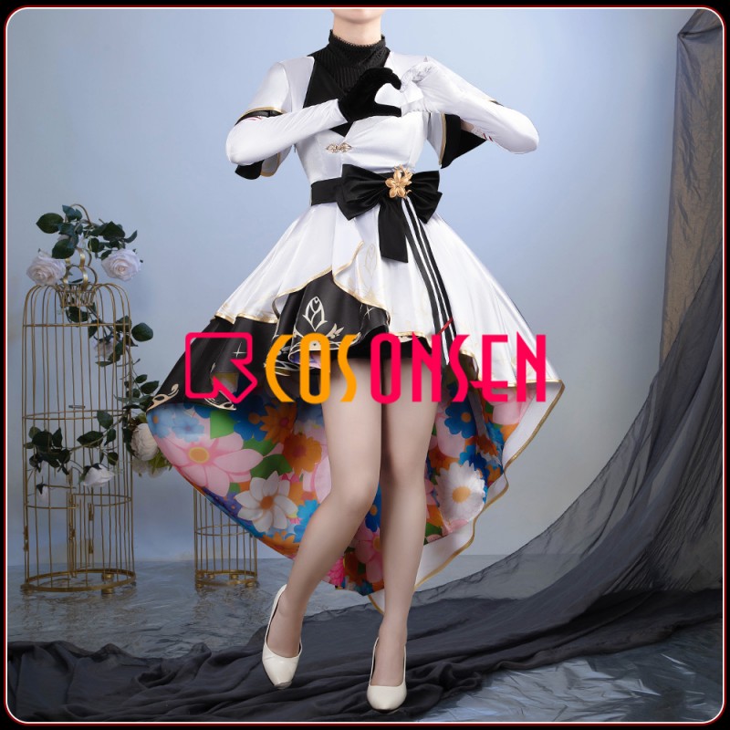 Umamusume Pretty Derby Curren Bouquet d'Or Cosplay Costume Gorgeous Women Dress Outfit Cosonsen Custom Made