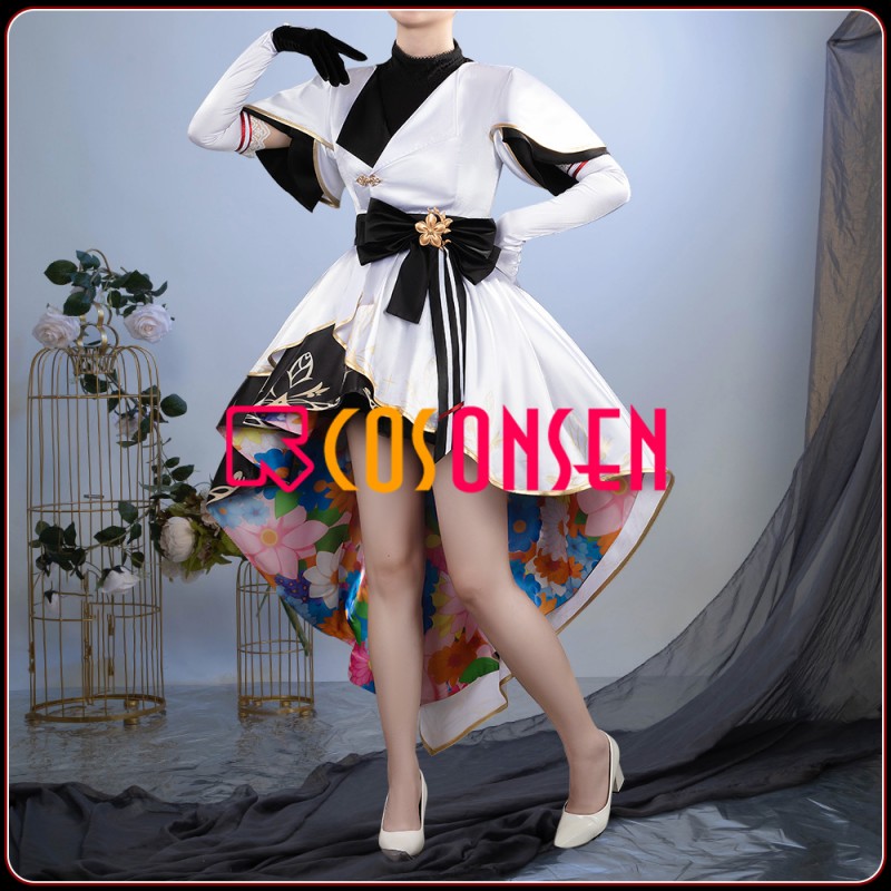 Umamusume Pretty Derby Curren Bouquet d'Or Cosplay Costume Gorgeous Women Dress Outfit Cosonsen Custom Made