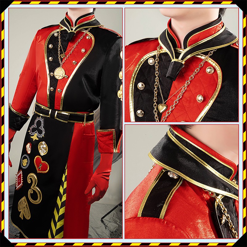 Anime Twisted Wonderland Heartslabyul Trey Clover Cosplay Costume Trey Queen's Chef Coat Outfit Cosonsen Custom Made