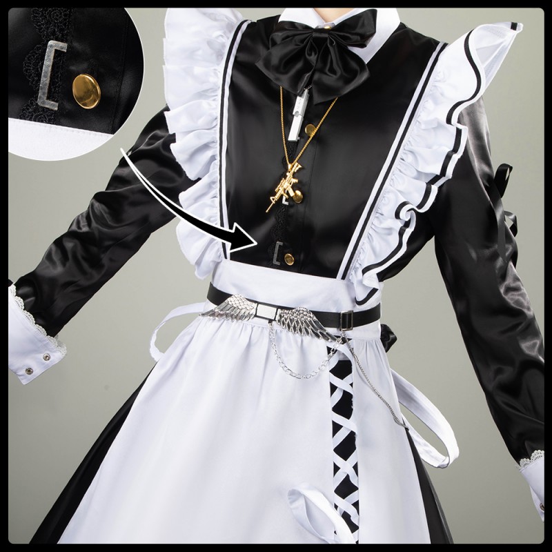 Vtuber Nijisanji Kanae Maid Cosplay Costume 叶メイド Outfit Cosonsen Custom Made