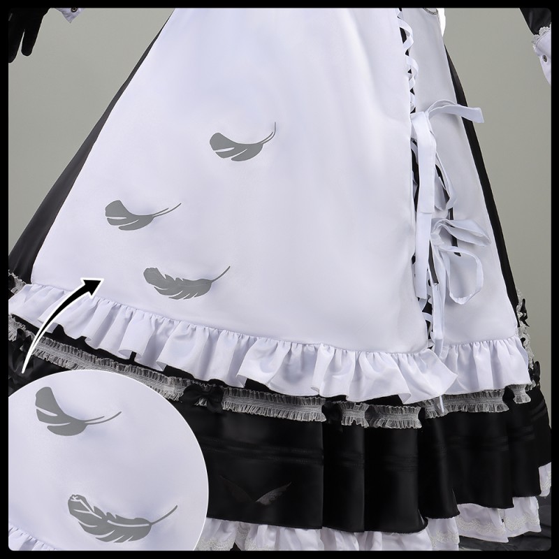 Vtuber Nijisanji Kanae Maid Cosplay Costume 叶メイド Outfit Cosonsen Custom Made