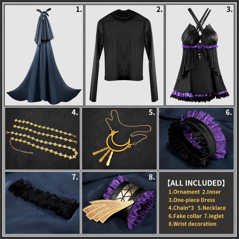 Game Arknights Virtuosa Cosplay Costume Diversity Oneness Dress Outfit Cosonsen Custom Made