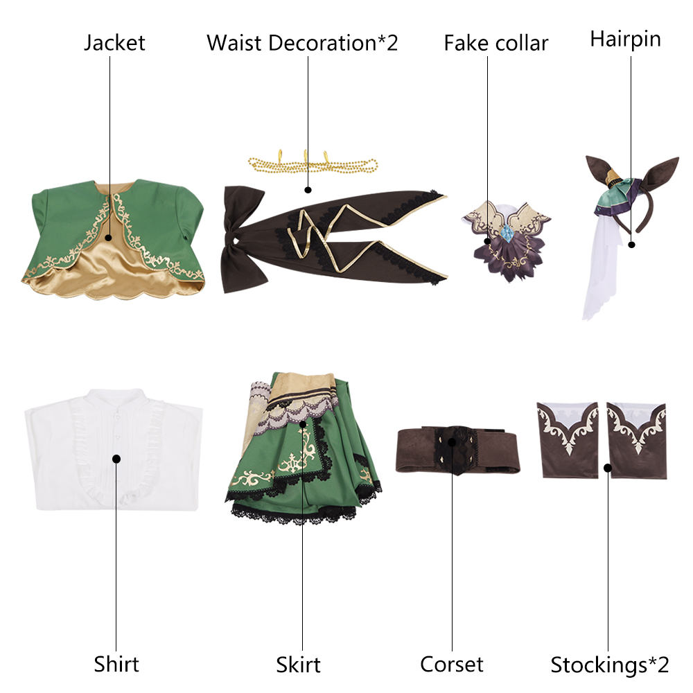 Umamusume Pretty Derby Satono Diamond Cosplay Costume Women  Dress Custom Size